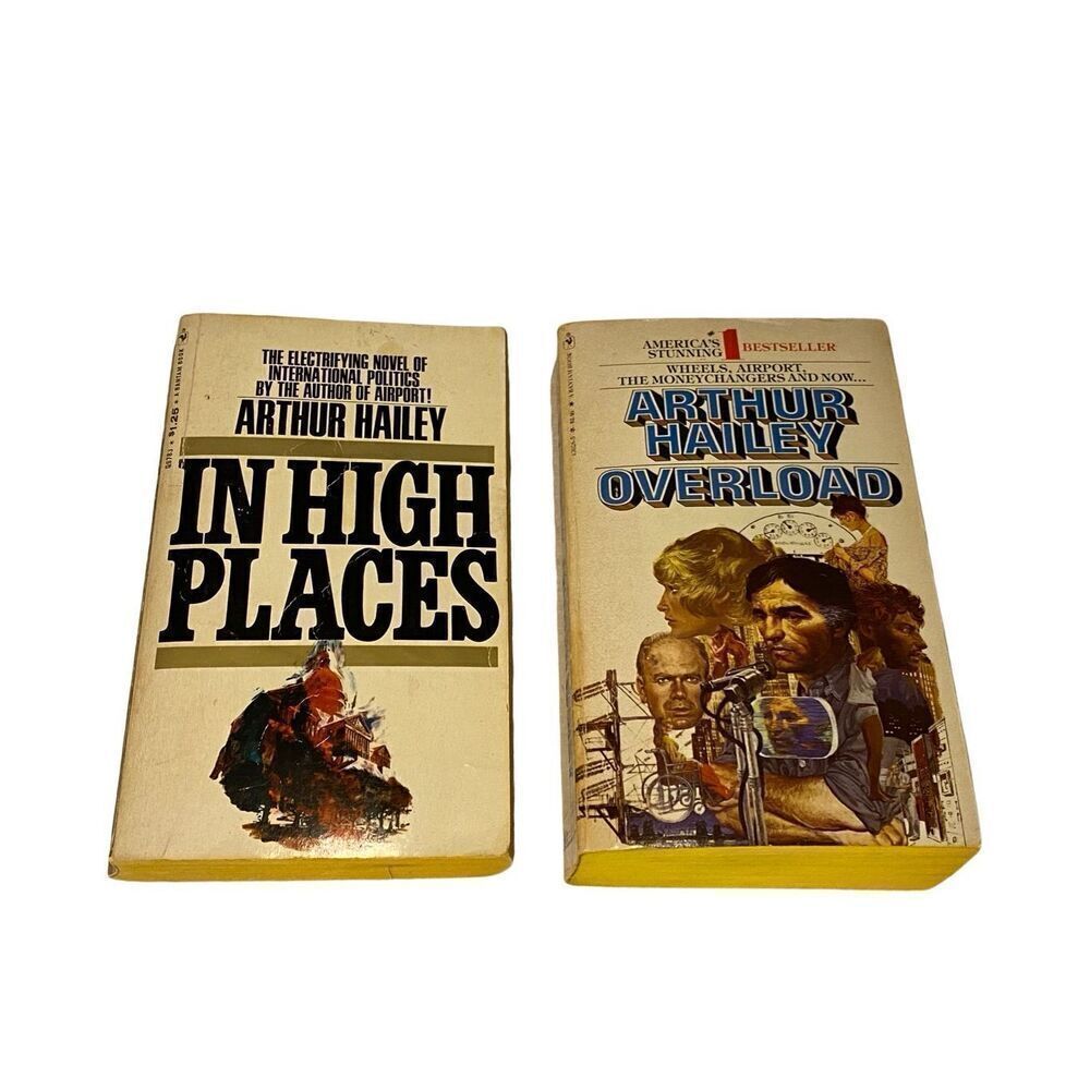 Lot Of 2 In High Places And Overload Paperback Books Fiction Novel